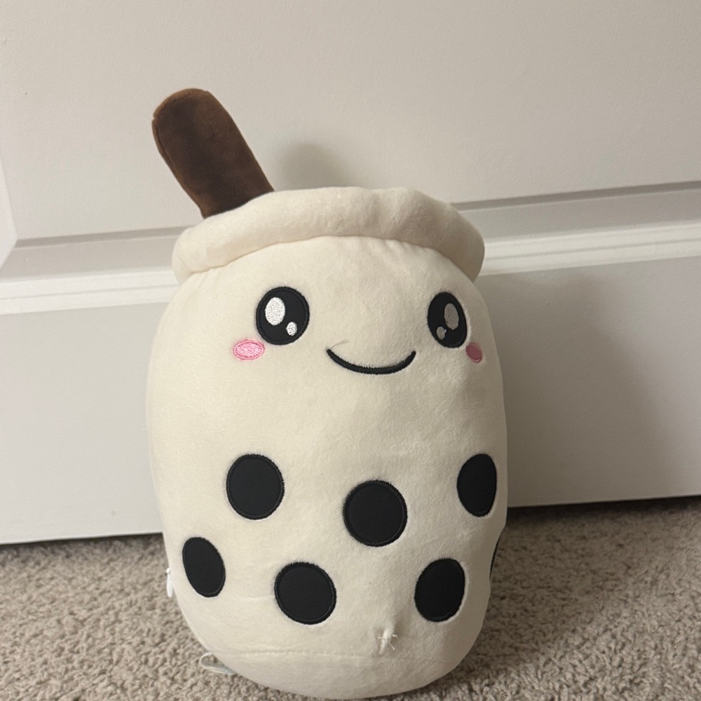 Cute Cream Boba Plush Pillow
